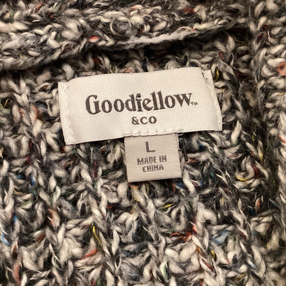 Mens Shawl Collar Cardigan Sweater size Large Goodiellow & Co - Picture 7 of 12